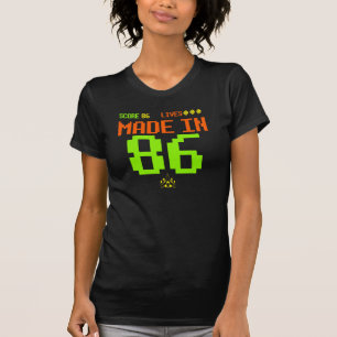 T-shirt En 1986 RÉTRO pièce en t inspirée FAITE