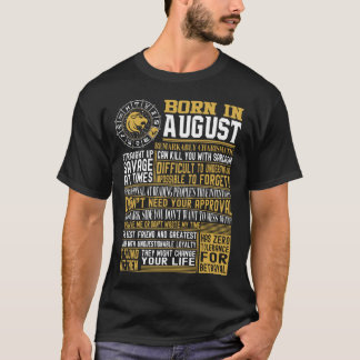 T-shirt En août faits soutenus