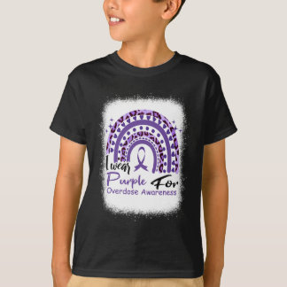 T-shirt En Août Nous Portons Violet Arc-En-Ciel Overdose