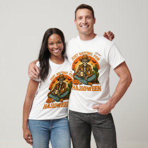T-shirt En attendant Halloween - Halloween