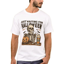 En Attente D'Halloween Drôle Squelette