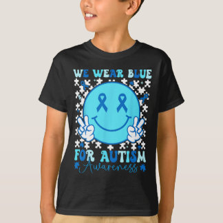 T-shirt En Avril Nous Portons Bleu Sensibilisation sur l'a