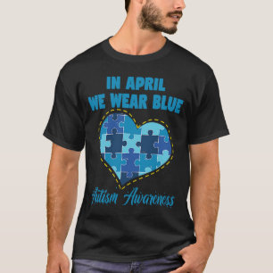 T-shirt En Avril Nous Portons Sensibilisation sur l'autism