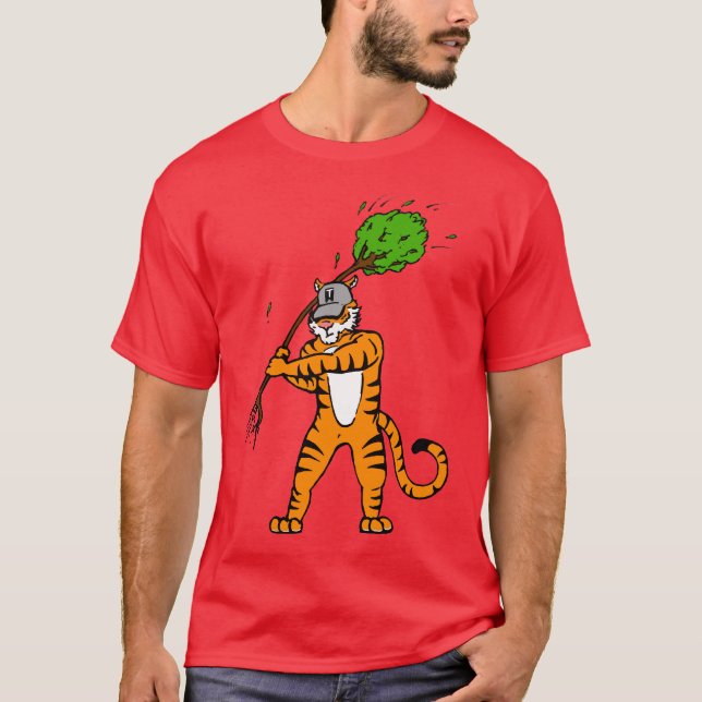 T-shirt en bois du tigre (Devant)
