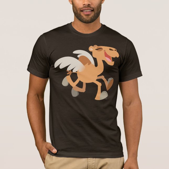 T-Shirt En Camel Aigu Cartoon (Devant)