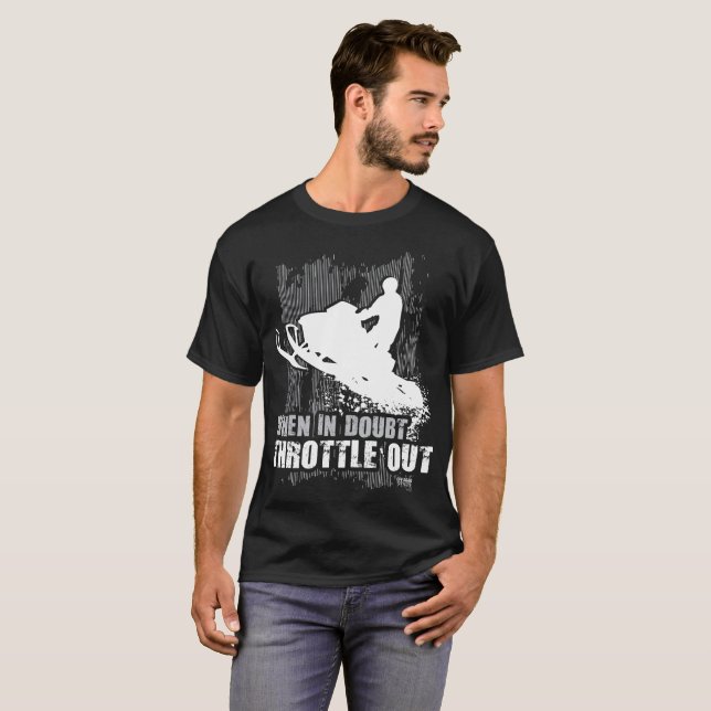 T-shirt En cas de doute commande de puissance (Devant entier)