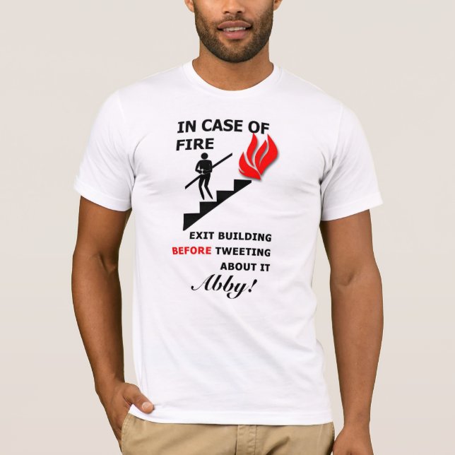 T-shirt En cas de feu (Devant)