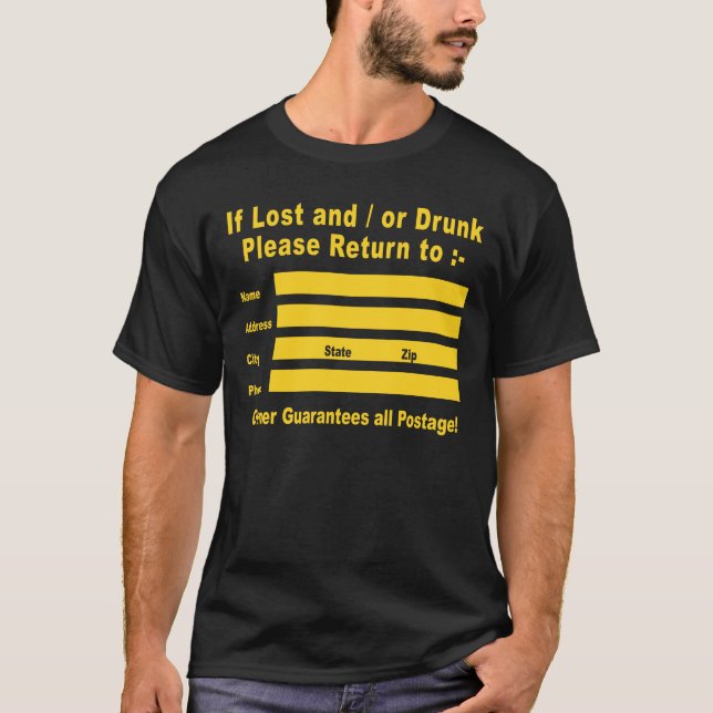 T-shirt En cas de perte et/ou d'épuisement Revenir à (Devant)