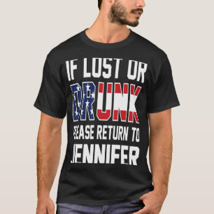 T-shirt En cas de perte ou d'ivresse S'il vous plaît retou