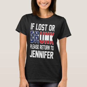 T-shirt En cas de perte ou d'ivresse S'il vous plaît retou