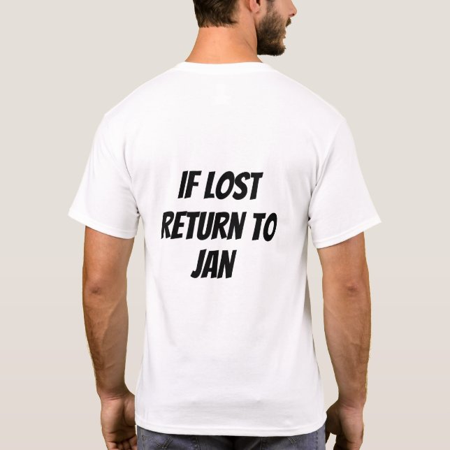 T-shirt En cas de perte Retourner à (Dos)