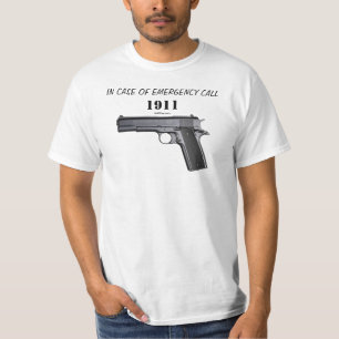 T-SHIRT EN CAS D'URGENCE APPEL 1911