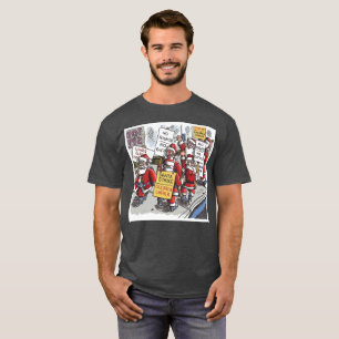 T-shirt en charbon de bois Santa Strike
