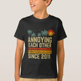 T-shirt En colère l'un l'autre depuis 2011 Couple Marié