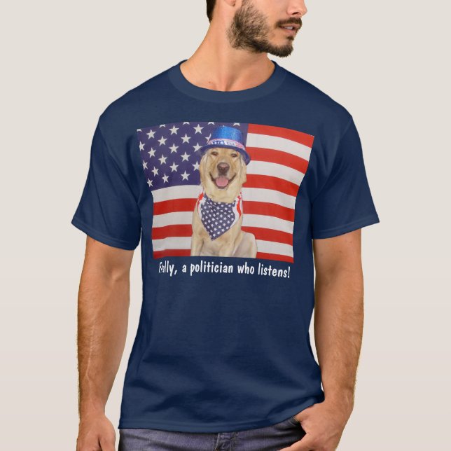 T-shirt En conclusion, un politicien qui écoute ! (Devant)