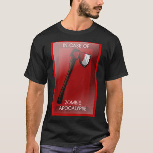 T-shirt En Coque De Zombie Apocalypse Outil De Chopping Ax