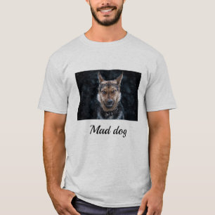 T-shirt en coton Mad Dog pour hommes