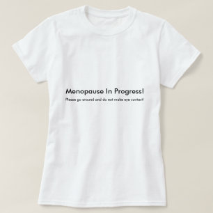 T-shirt en cours de ménopause