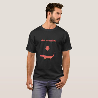 T-shirt en crocodile rouge drôle
