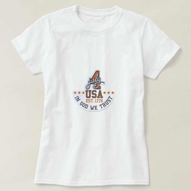 T-shirt En Dieu, nous faisons confiance (Design devant)