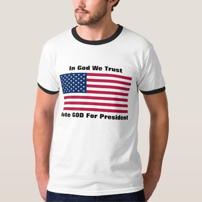 T-shirt En Dieu, nous faisons confiance (Devant)