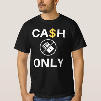 T-shirt En Espèces Seulement ! - Devis de taxi amusant