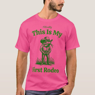 T-shirt En Fait C'Est Mon Premier Rodéo Wild West Cowboy F
