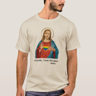 T-SHIRT EN FAIT, J'AIME LES GAYS. JÉSUS AIME LES LGBTQ+