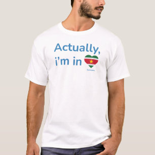T-shirt En fait je suis au Suriname