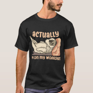 T-shirt En fait, je suis sur mon entraînement Funny Dog m