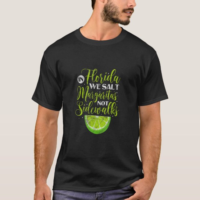 T-shirt En Floride, Nous Salons Margaritas Pas Sidewald Li (Devant)