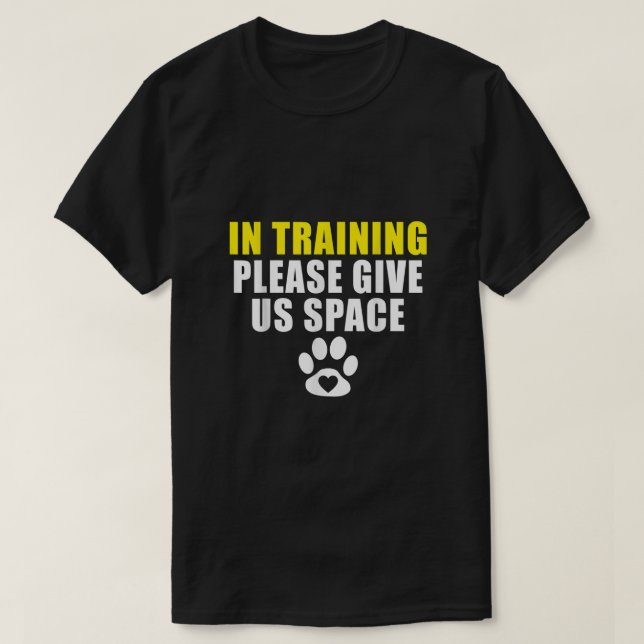 T-shirt En formation S'il vous plaît nous donner Space Dog (Design devant)