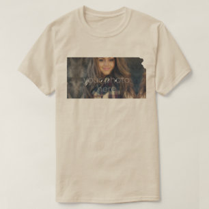 T-shirt en forme de l'état de Kansas