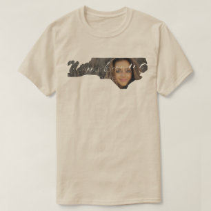 T-shirt en forme de l'état de la Caroline du Nord