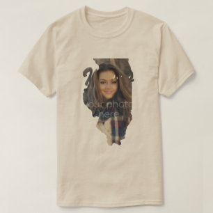 T-shirt en forme de l'état de l'Illinois