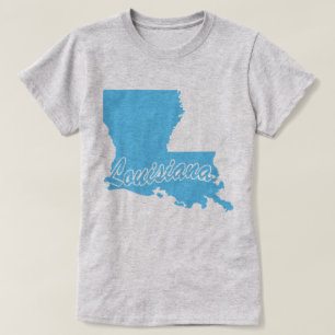 T-shirt en forme de l'État de Louisiane