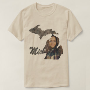 T-shirt en forme de l'état du Michigan