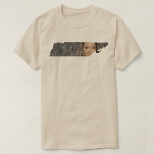 T-shirt en forme de l'état du Tennessee