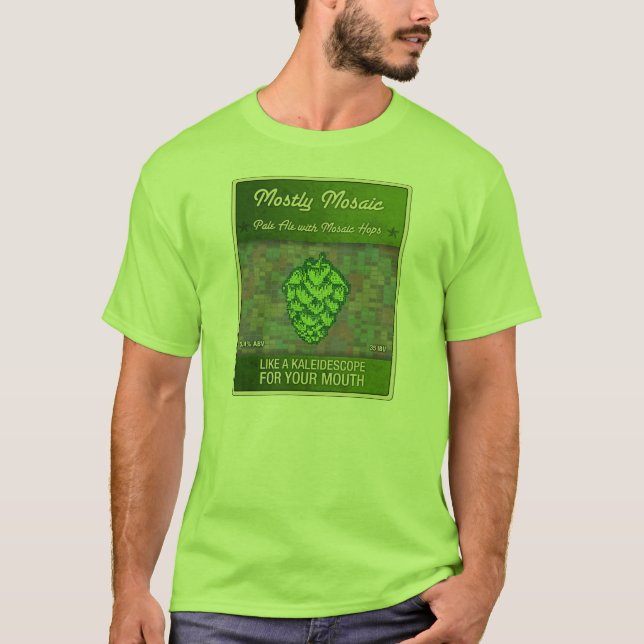T-shirt En grande partie en grande partie mosaïque (Devant)