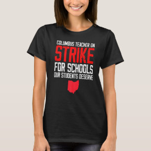 T-shirt En grève Columbus Ohio School Teachers Grève Ohi