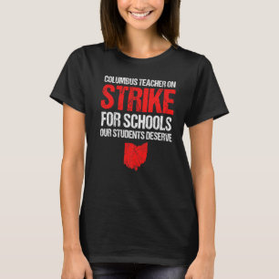 T-shirt En grève Columbus Ohio School Teachers Grève Ohi