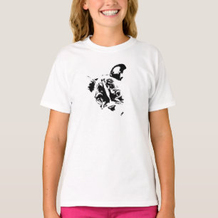 T-shirt en jersay fille - Design French Bulldog