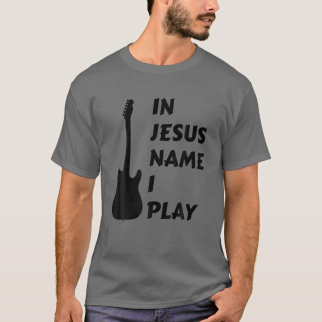 T-shirt En Jésus, Je Joue. Religion de foi chrétienne (Devant)