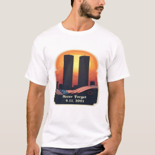 T-shirt "En l'honneur des victimes — le 11 septembre 2001"