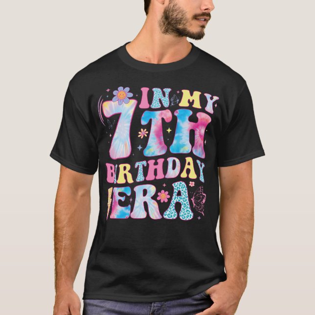T-shirt En Ma 7E Ère Anniversaire Sept Anniversaires Naiss (Devant)