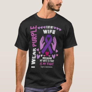 T-shirt En mai, je porte du violet pour la sensibilisation