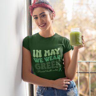 T-shirt En mai nous portons des affaires de santé mentale