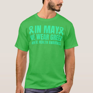 T-shirt En Mai, Nous Portons Une Sensibilisation Verte À L