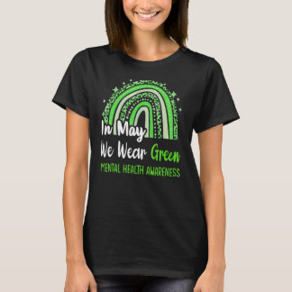 T-shirt En Mai, Nous Portons Vert Sensibilisation À La San