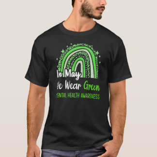 T-shirt En Mai, Nous Portons Vert Sensibilisation À La San